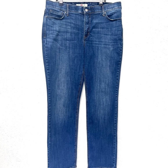 Levi's 525 perfect waist Women's Straight Leg Jeans in Deep Blue 16 - Picture 3 of 8